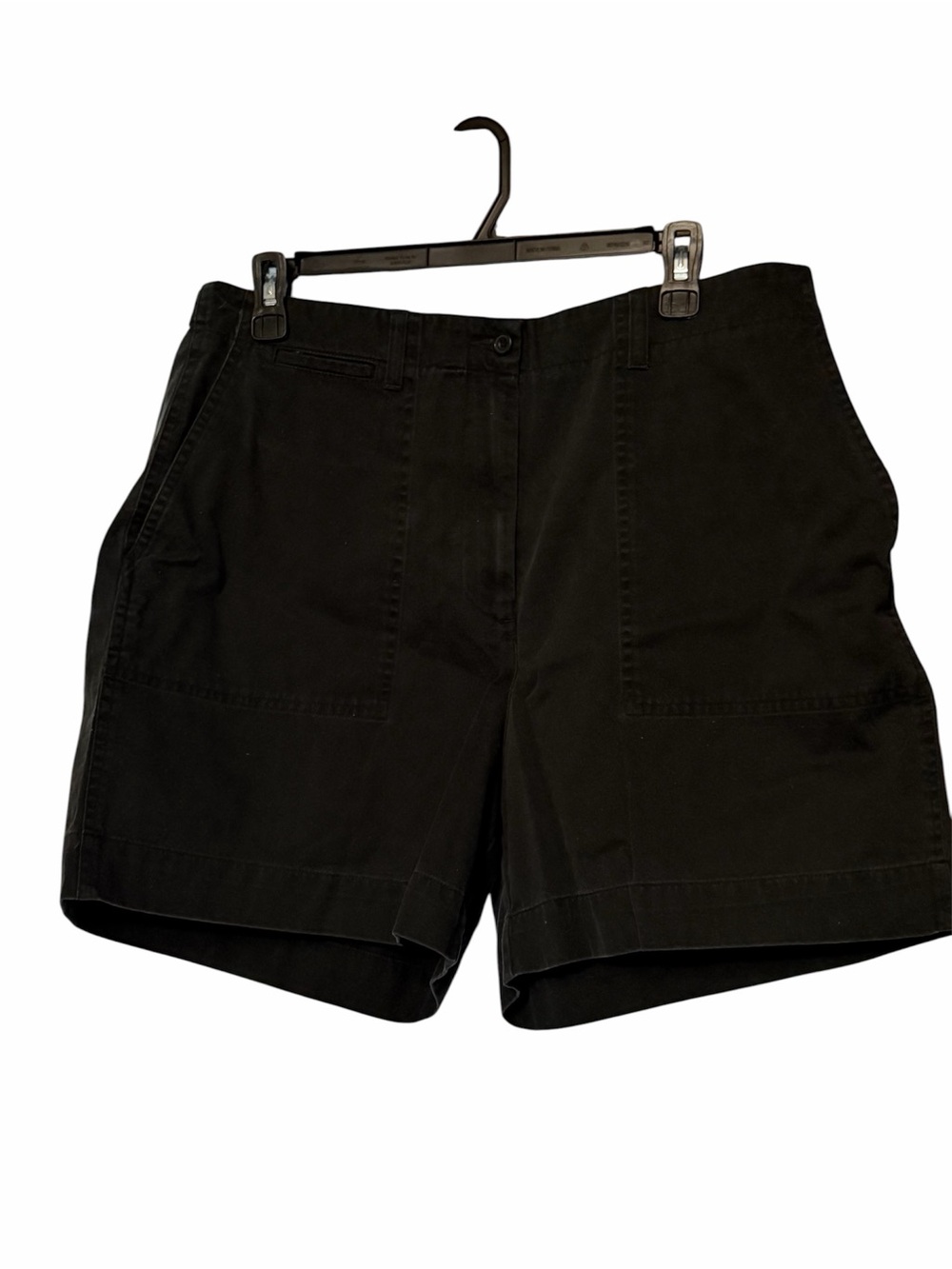 Jones New York Vintage Black Utility Bermuda Shorts Size 14 100%Cotton